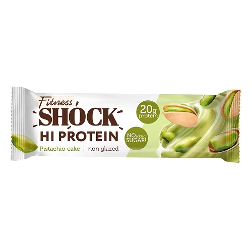 FitnesShock батончик неглазированный Фисташковый десерт, 60 гр